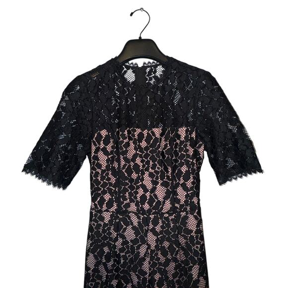 Alexis Janus Black Lace Jumpsuit Open Back Evening Party Outfit Size Small - Picture 15 of 16